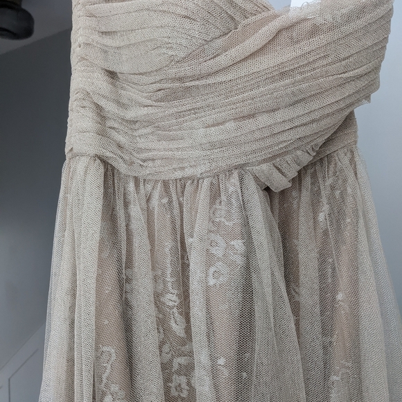 NWT blush formal wedding guest bridesmaid maxi dress - Picture 7 of 8